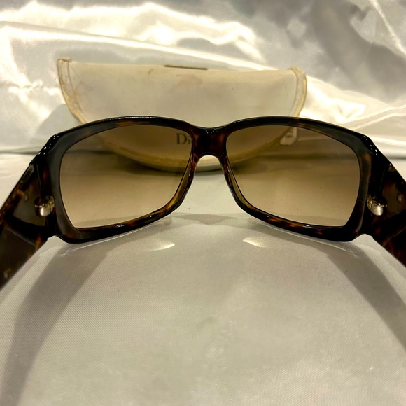 Authentic Christian Dior Strassy 1 Vintage Brown Tortoise Crystal PreOwned - Picture 8 of 10